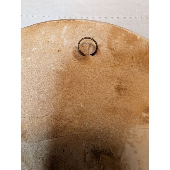 Vintage Chalkware Jesus & Mary Round Wall Plaques Religious Decor 5" Diameter - Picture 8 of 9